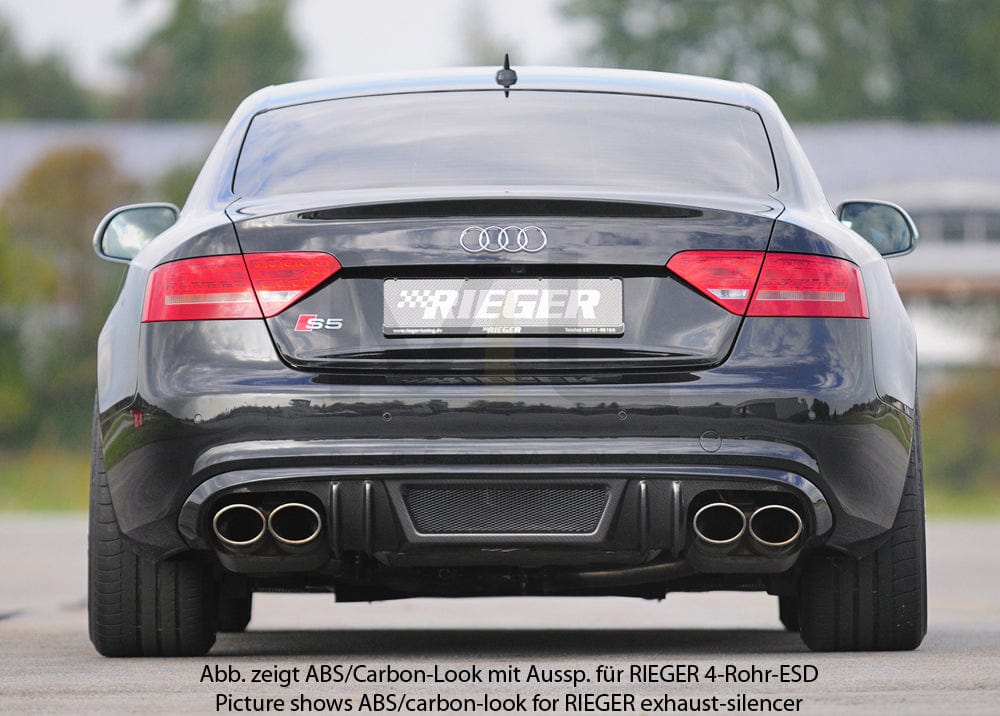 Rieger 00055443 Audi B8 B81 Rear Diffuser (A5 & S5) 2 | ML Performance UK Car Parts