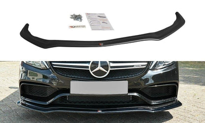 Maxton Design ME-C-205-AMG-ES-FD1T Front Splitter V.1 Mercedes Benz C63 AMG W205 Estate | ML Performance UK Car Parts