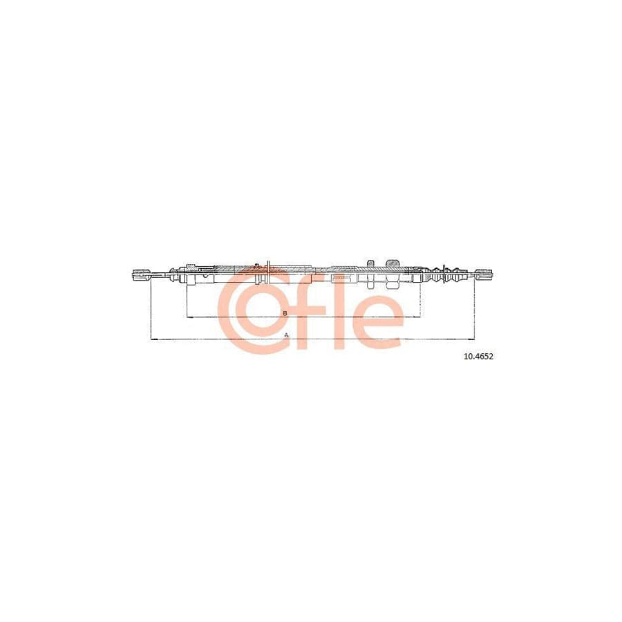 Cofle 92.10.4652 Hand Brake Cable For Citroën Xantia