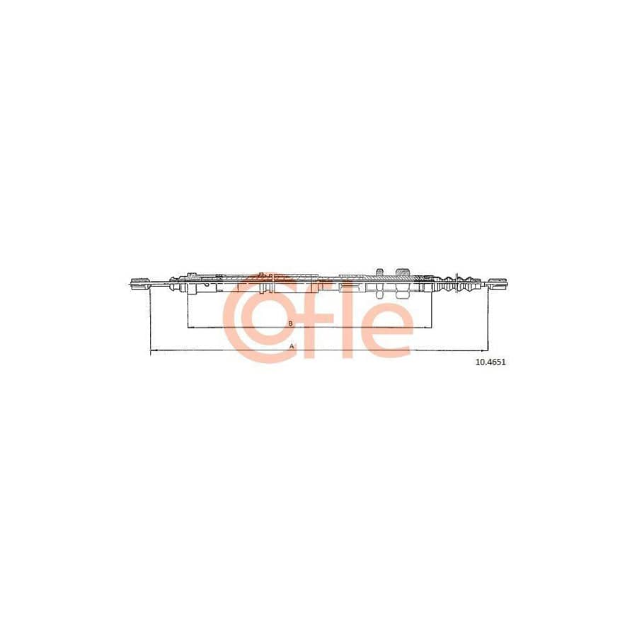 Cofle 92.10.4651 Hand Brake Cable For Citroën Xantia