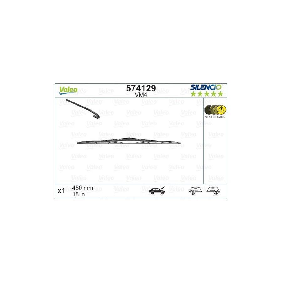 Valeo Silencio Performance 574129 Wiper Blade | ML Performance UK Car Parts