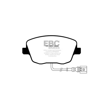 EBC PLK1771 Skoda Roomster Yellowstuff Pads and Brake Line Performance Pack - Girling/TRW Caliper 2 | ML Performance UK Car Parts