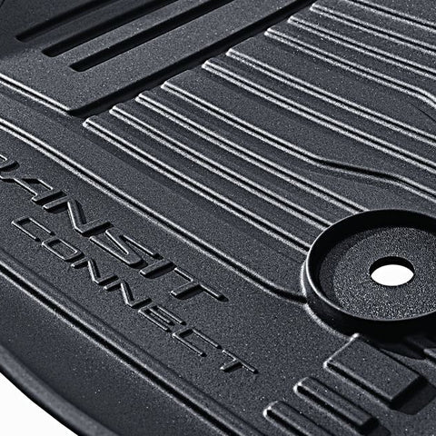 GENUINE FORD 2263239 TRANSIT CONNECT RUBBER FLOOR MATS TRAY STYLE WITH RAISED EDGES, FRONT, BLACK, 2018 ONWARD | ML Performance UK