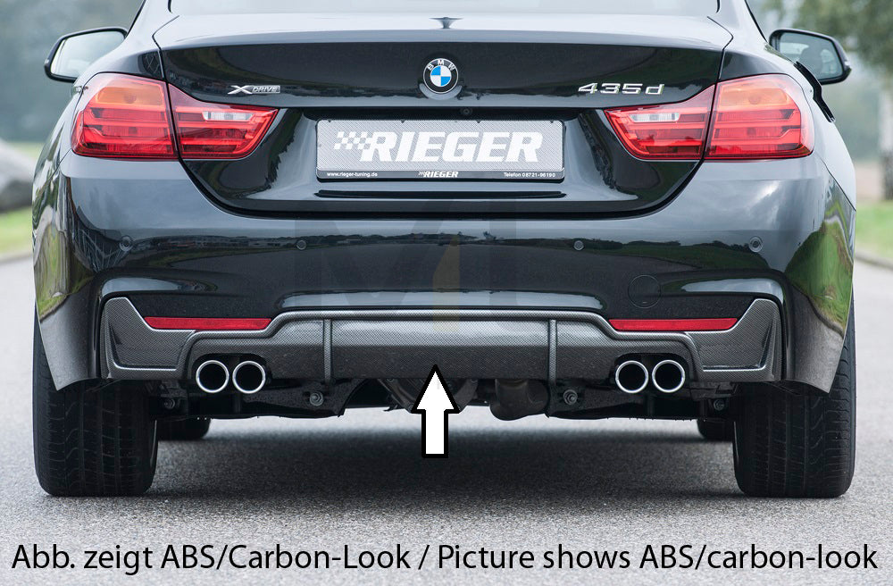 Rieger 00053480 BMW 4 Series F32 F33 F36 Rear Diffuser 1 | ML Performance UK Car Parts