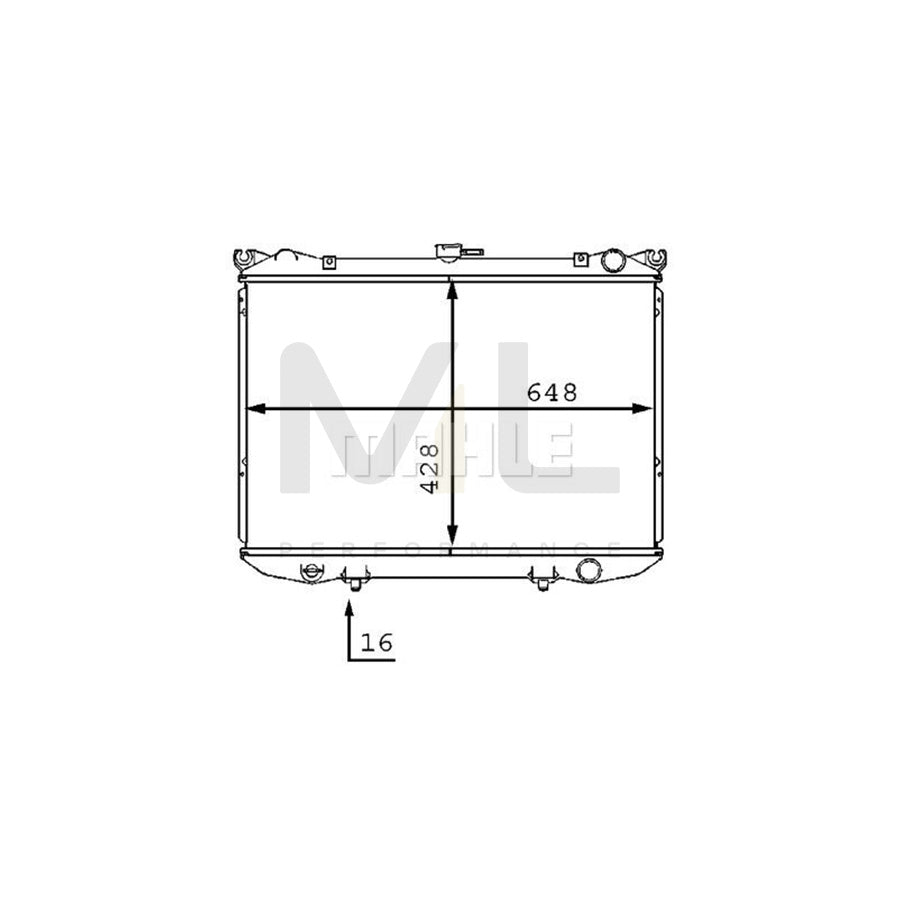 MAHLE ORIGINAL CR 187 000S Engine radiator Brazed cooling fins, Manual Transmission | ML Performance Car Parts
