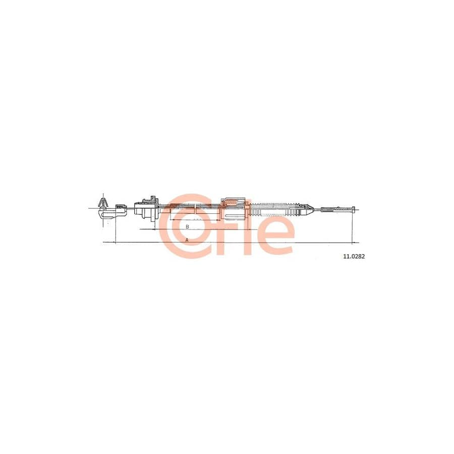 COFLE 11.0282 Throttle Cable for RENAULT CLIO | ML Performance US Car Parts