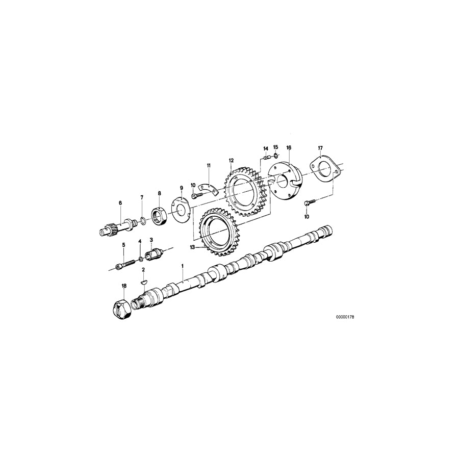 Genuine BMW 11311251840 E12 Camshaft (Inc. 2500 & 525) | ML Performance UK Car Parts