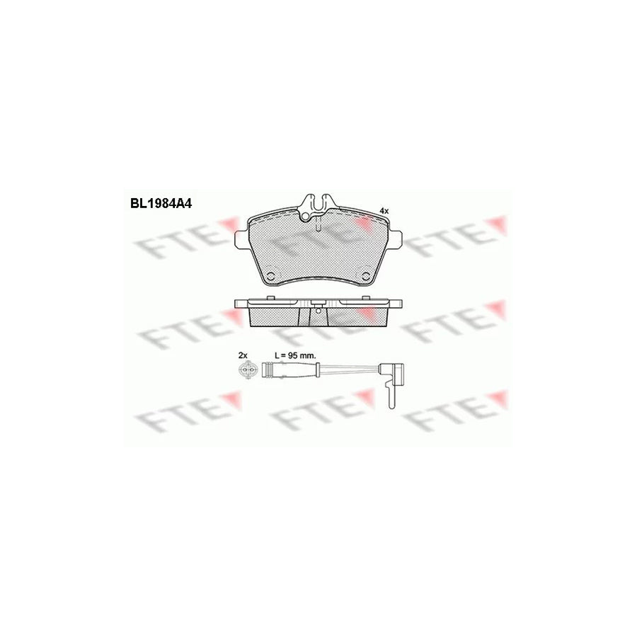 Fte BL1984A4 Brake Pad Set | ML Performance UK Car Parts