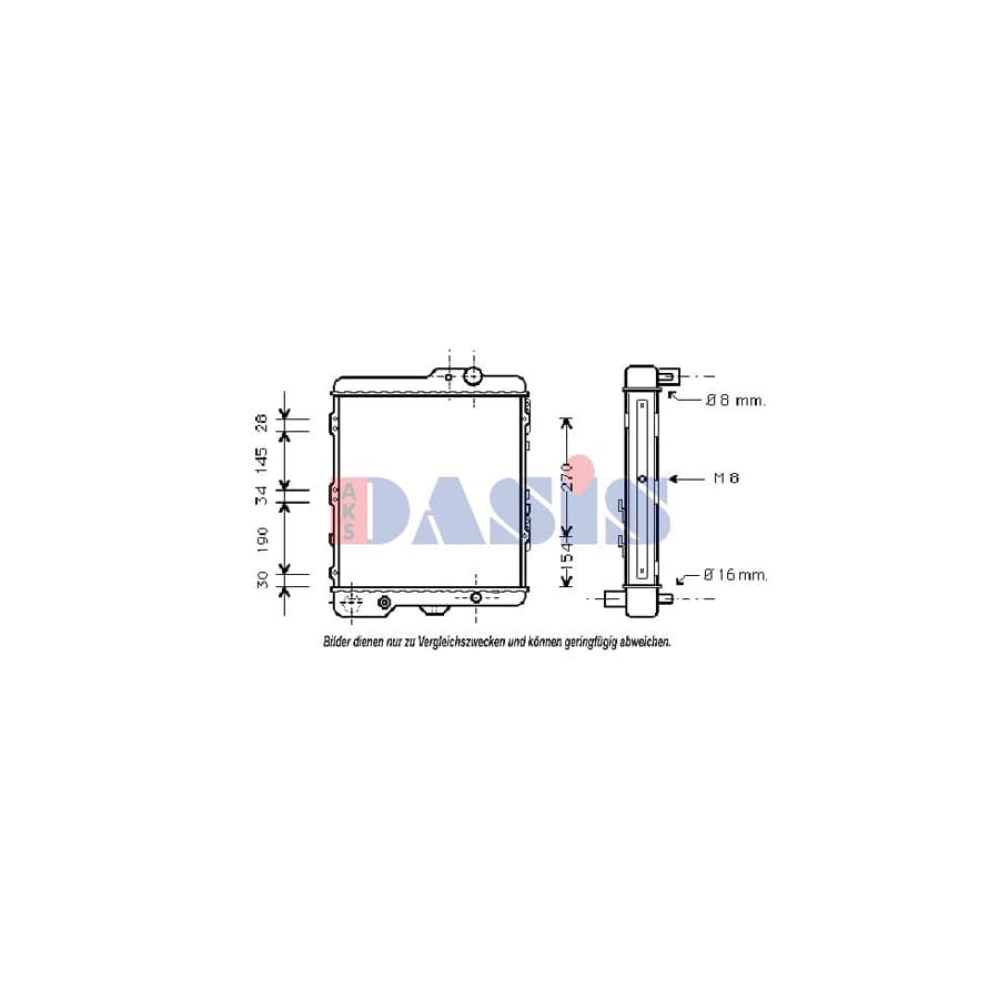 AKS Dasis 480008N Engine Radiator | ML Performance UK