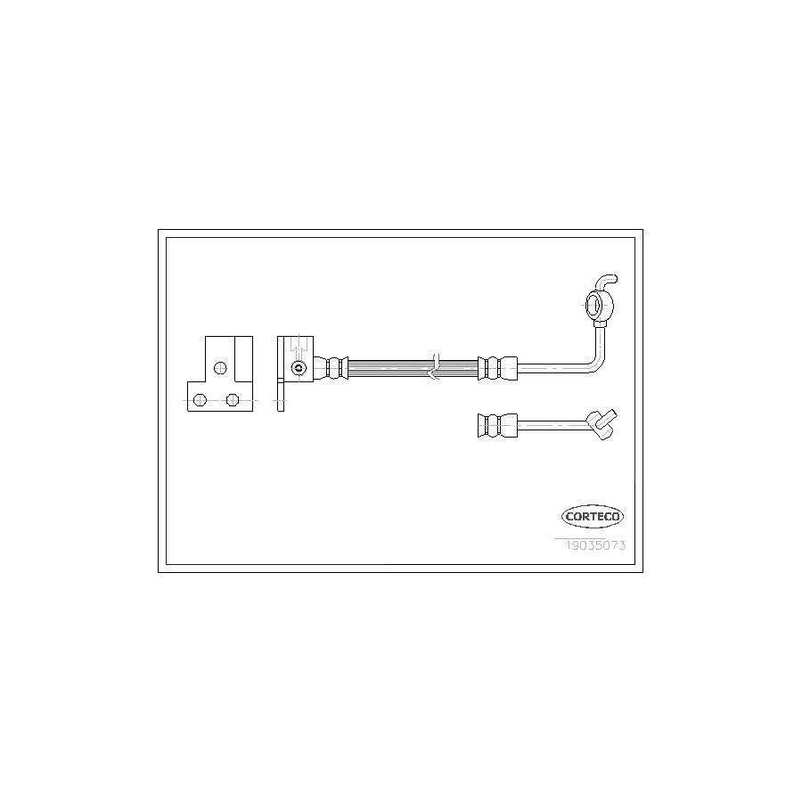 Corteco 19035073 Brake Hose For Mazda Mx-5 | ML Performance UK