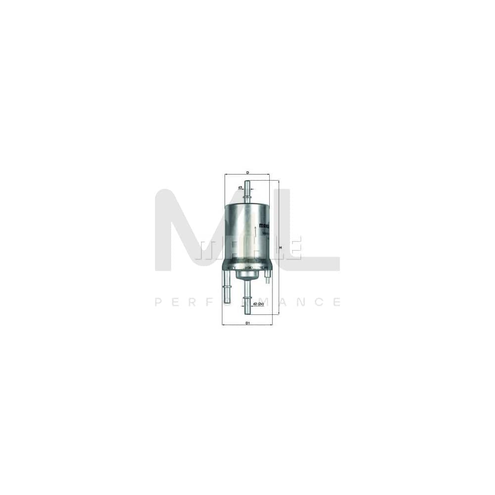 MAHLE ORIGINAL KL 156/1 Fuel filter In-Line Filter | ML Performance Car Parts