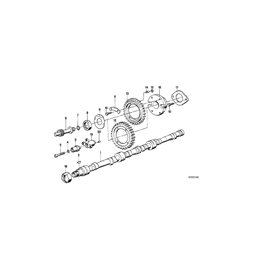 Genuine BMW 11311289868 E23 E28 E24 Camshaft (Inc. 533i, 633CSi & 733i) | ML Performance UK Car Parts