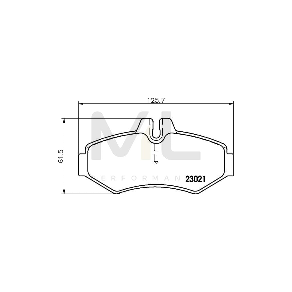 Hella 8DB 355 008-651 Brake Pad Set Prepared For Wear Indicator | ML Performance Car Parts