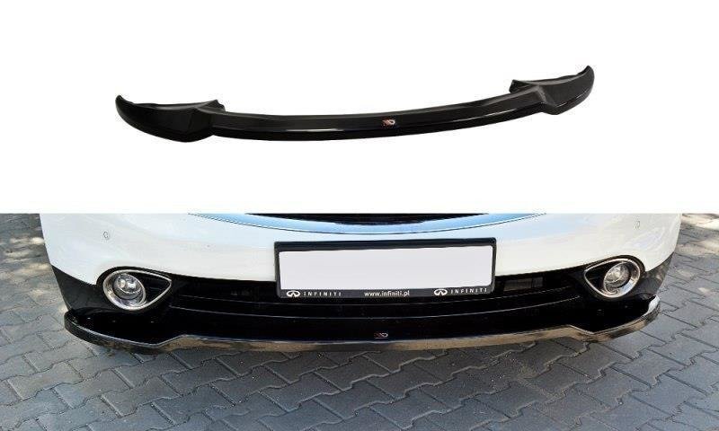 Maxton Design IN-QX-70-1F-FD1T Front Splitter V.1 Infiniti QX70 | ML Performance UK Car Parts