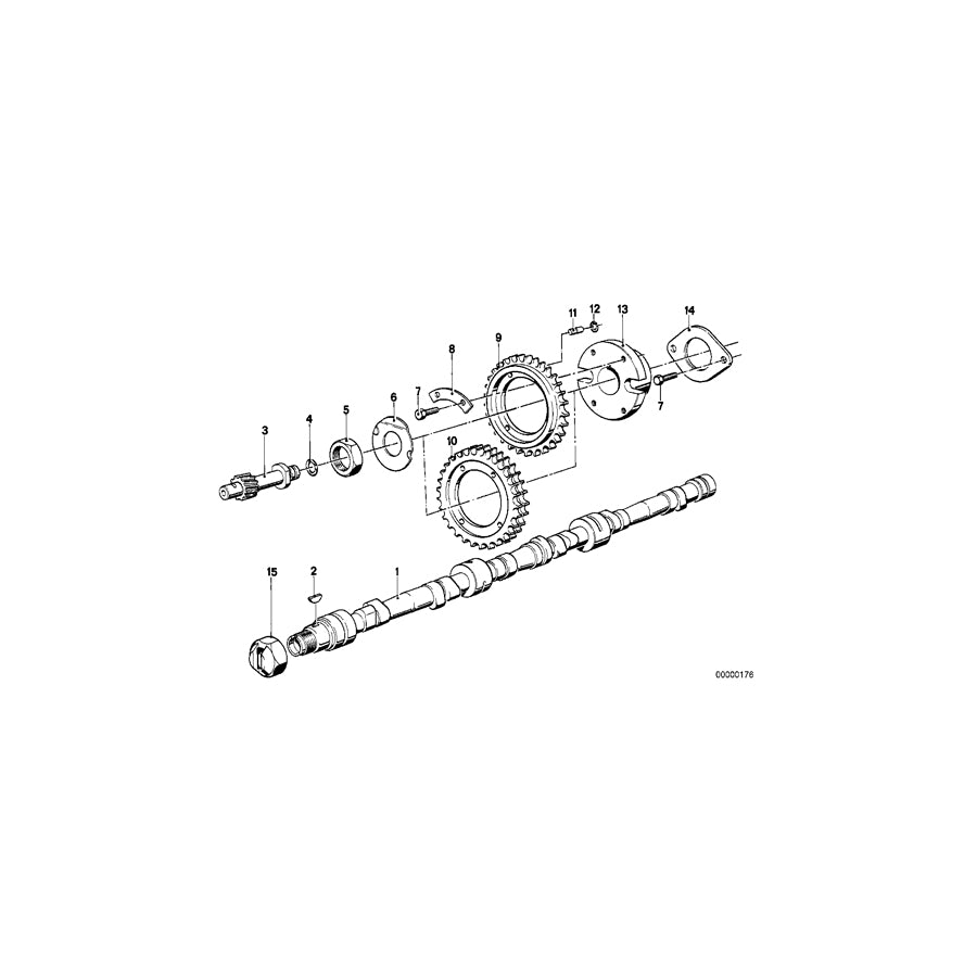 Genuine BMW 11311269448 E23 E28 E12 Camshaft (Inc. 728iS, 525i & 528i) | ML Performance UK Car Parts