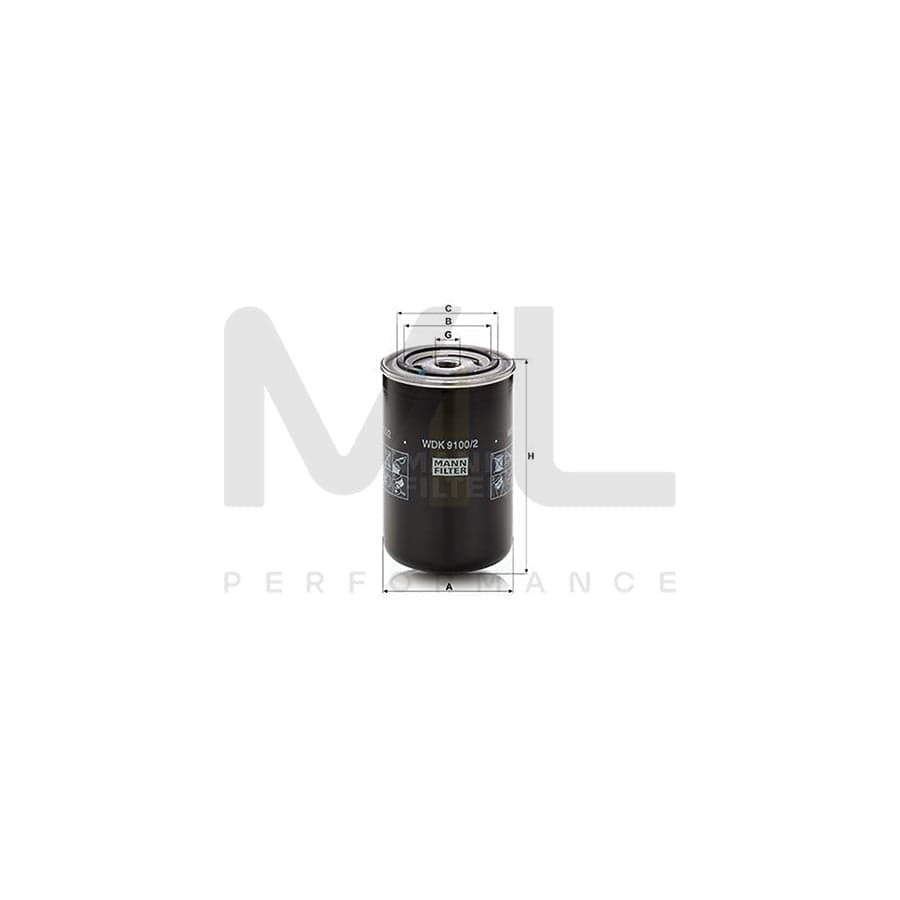 MANN-FILTER WDK 9100/2 Fuel filter Spin-on Filter | ML Performance Car Parts