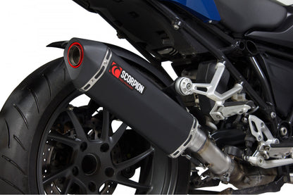 Scorpion RBM79BCER BMW Serket Parallel Slip-On - Black Ceramic Coated Sleeve (R1200 R / R1200 RS) | ML Performance UK UK