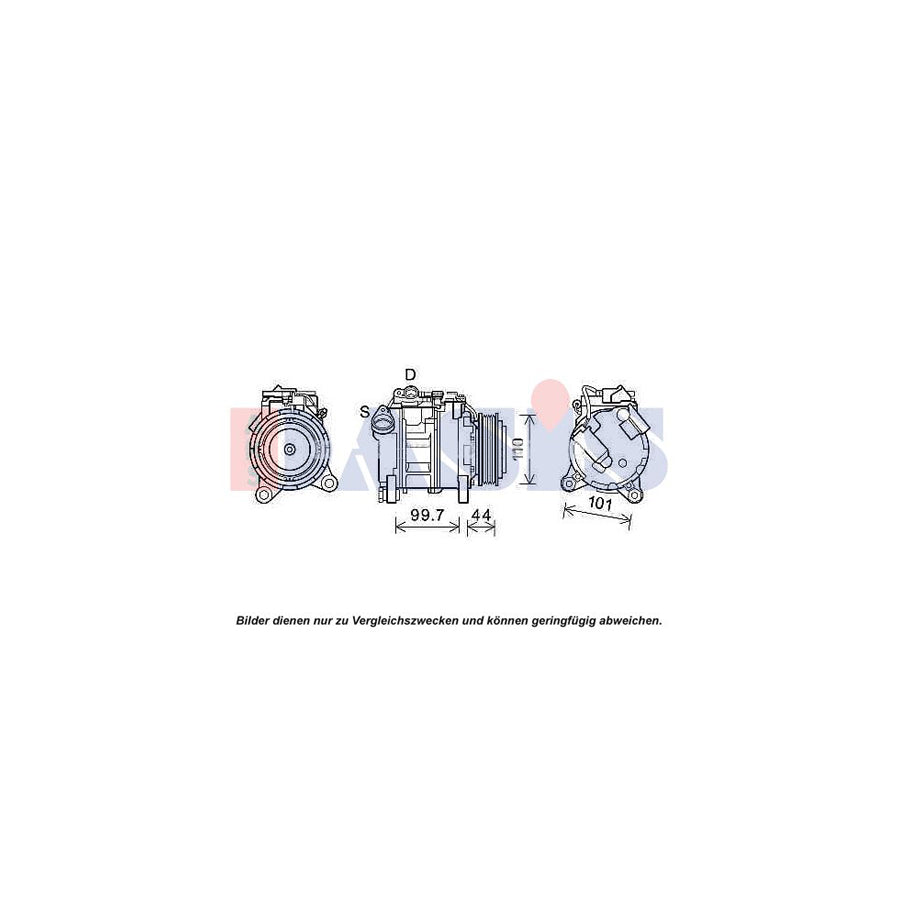 AKS Dasis 852802N Compressor, Air Conditioning | ML Performance UK