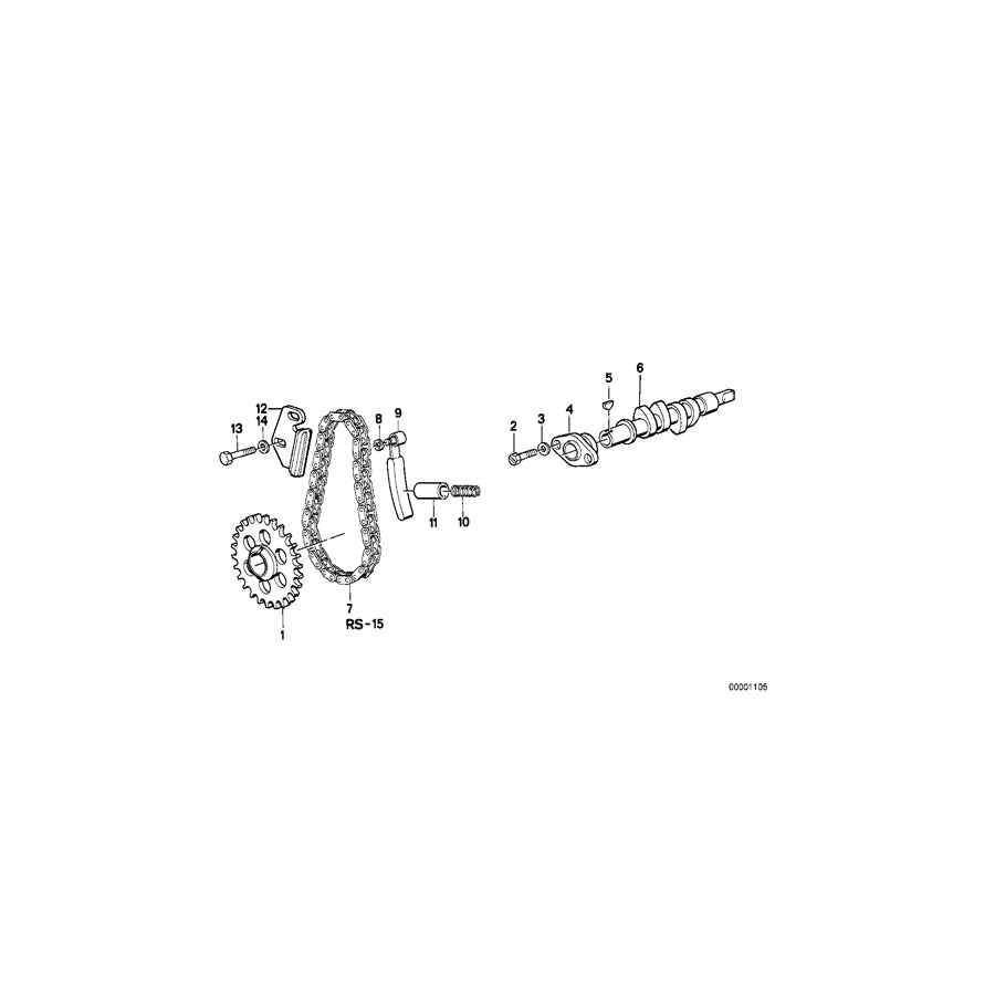 Genuine BMW 11311338302 Camshaft 308Deg (Inc. R 75  & R 100 GS) | ML Performance UK Car Parts