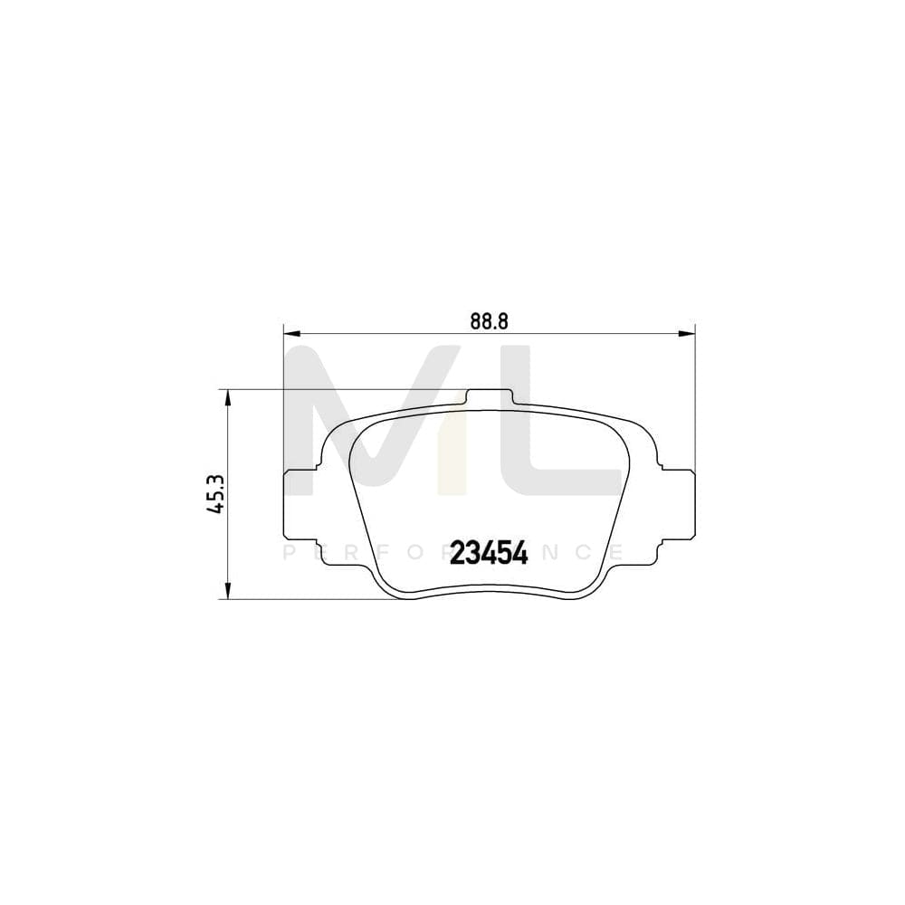 Brembo P 56 032 Brake Pad Set For Nissan Micra Ii Hatchback (K11) Excl. Wear Warning Contact | ML Performance Car Parts