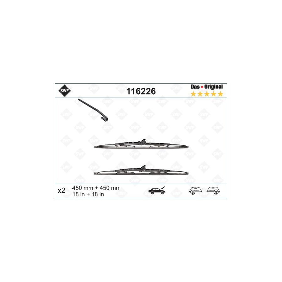 Swf Original 116226 Wiper Blade | ML Performance UK Car Parts