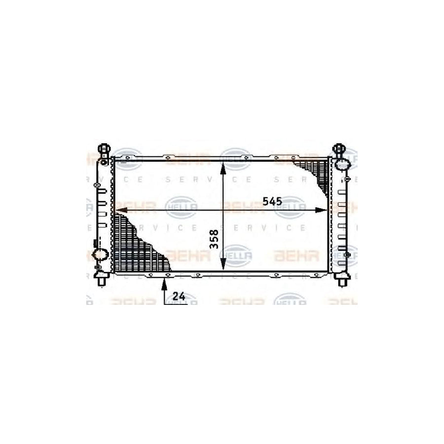 Hella 8MK 376 708-441 Engine Radiator