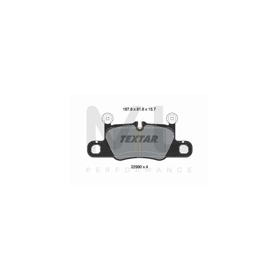 TEXTAR 2299001 Brake pad set prepared for wear indicator | ML Performance Car Parts