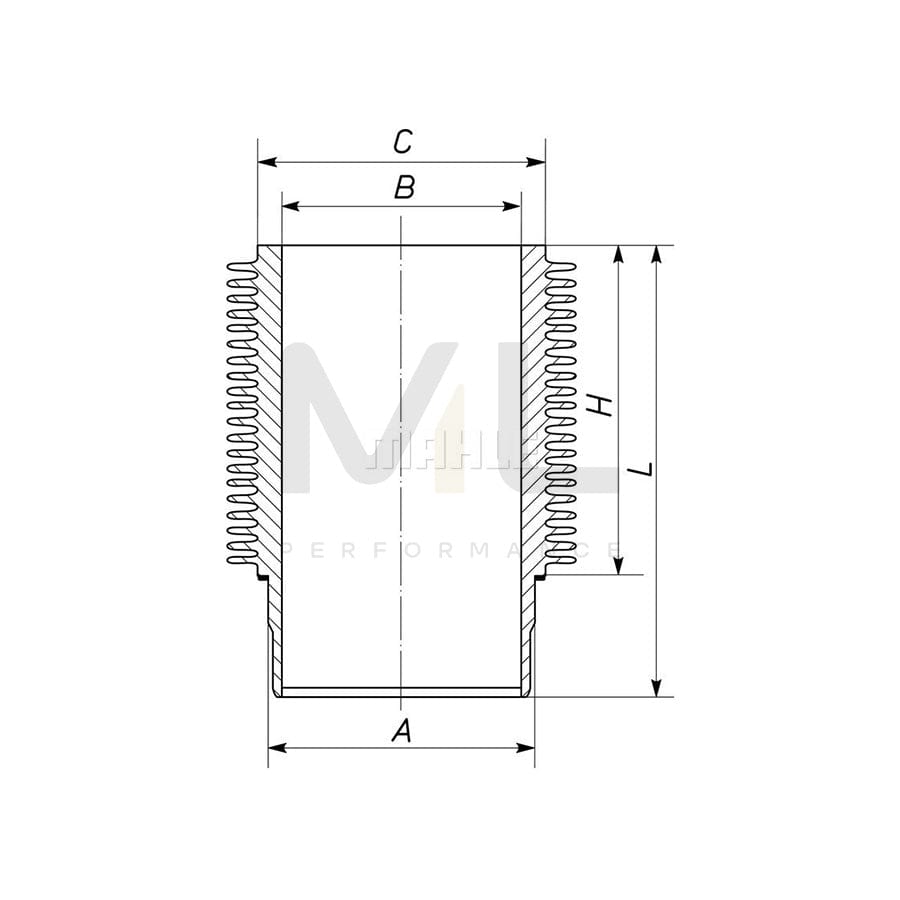 MAHLE ORIGINAL 101 WR 09 00 Cylinder Sleeve 120,0mm | ML Performance Car Parts