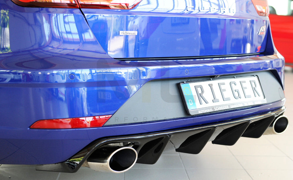 Rieger 00088137 SEAT 5F Leon Cupra Rear Diffuser 2 | ML Performance UK Car Parts