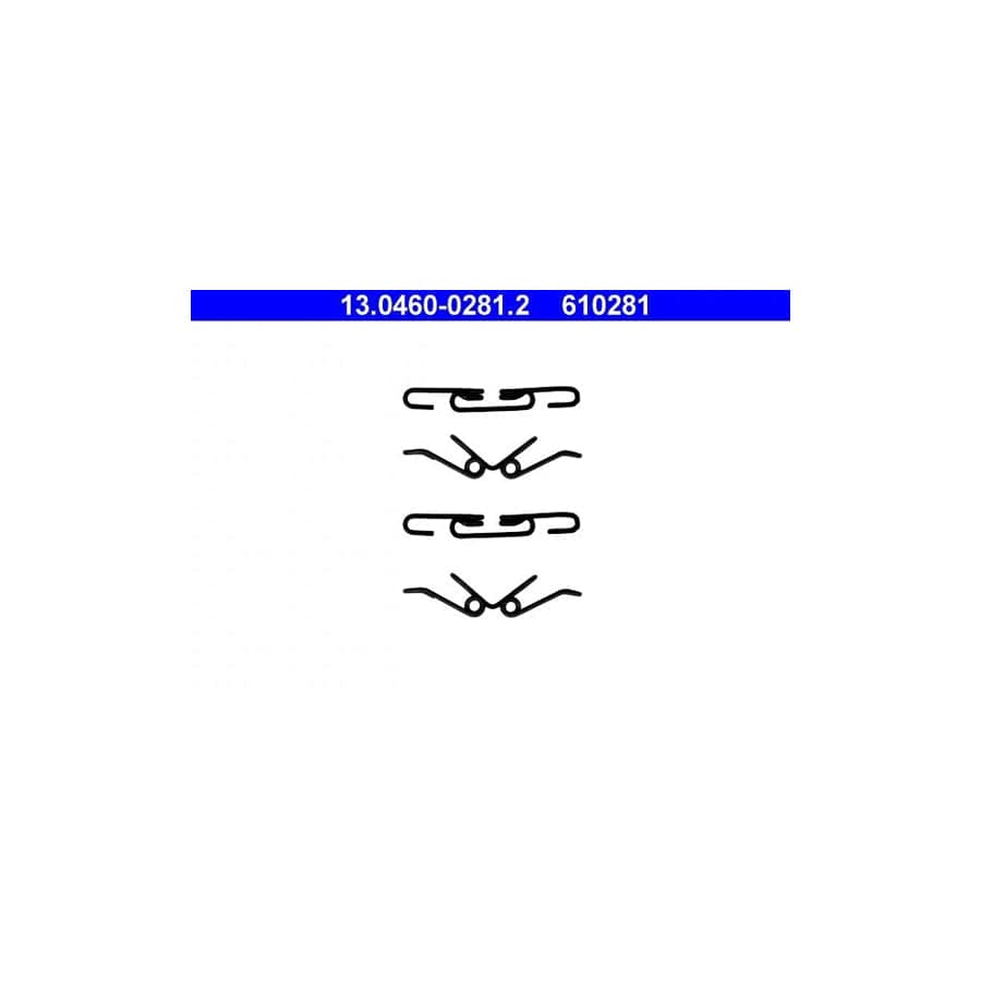 ATE 13.0460-0281.2 Accessory Kit, Disc Brake Pads