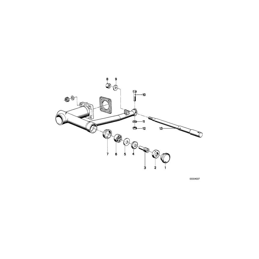 Genuine BMW 33411241728  Quick-Release Axle (Inc.  & R65LS) | ML Performance UK Car Parts