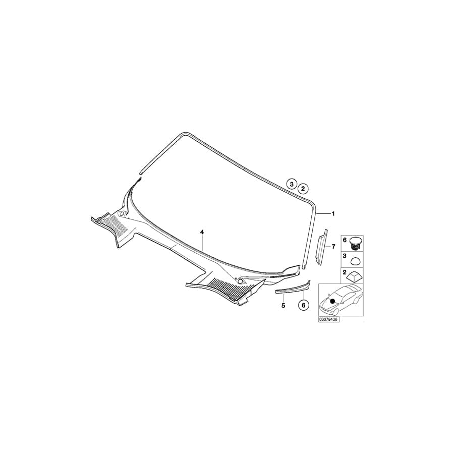 Genuine BMW 51337025723 E52 Cover, Column A, Left (Inc. ALPINA V8 & Z8) | ML Performance UK Car Parts