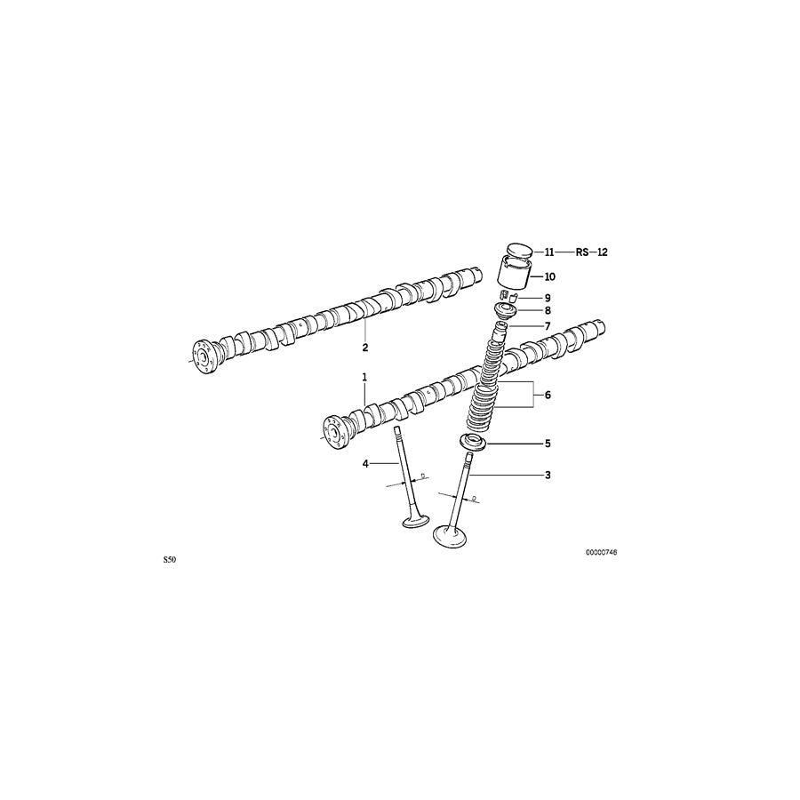 Genuine BMW 11311405577 E36 Camshaft Exhaust (Inc. M3 & Z3 M) | ML Performance UK Car Parts