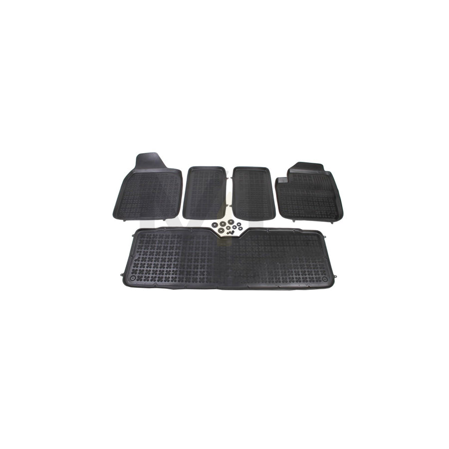 REZAW PLAST 200103 Floor mat set for SEAT Alhambra I (7V8, 7V9) Elastomer, Front and Rear, Quantity: 5 , Black | ML Performance Car Parts