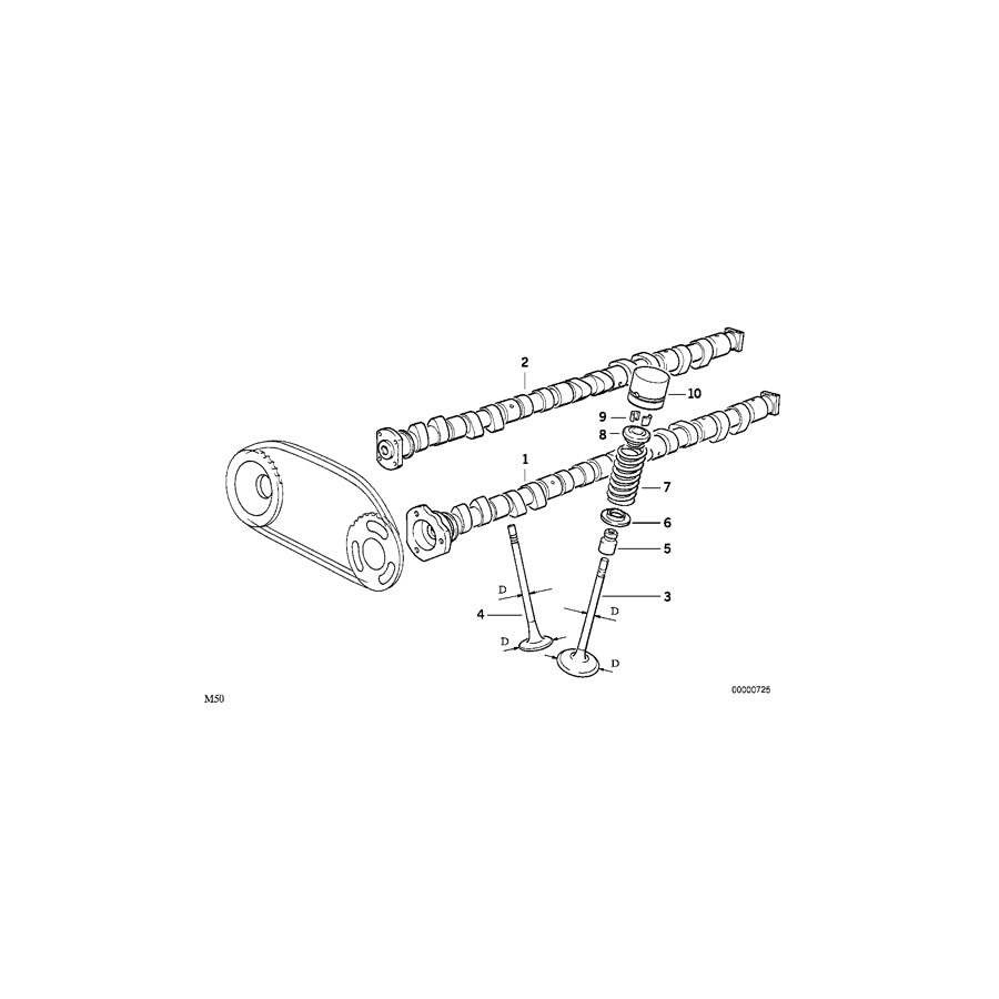 Genuine BMW 11311403791 E36 Inlet Camshaft (Inc. M3) | ML Performance UK Car Parts