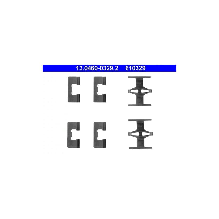 ATE 13.0460-0329.2 Accessory Kit, Disc Brake Pads For Honda Civic