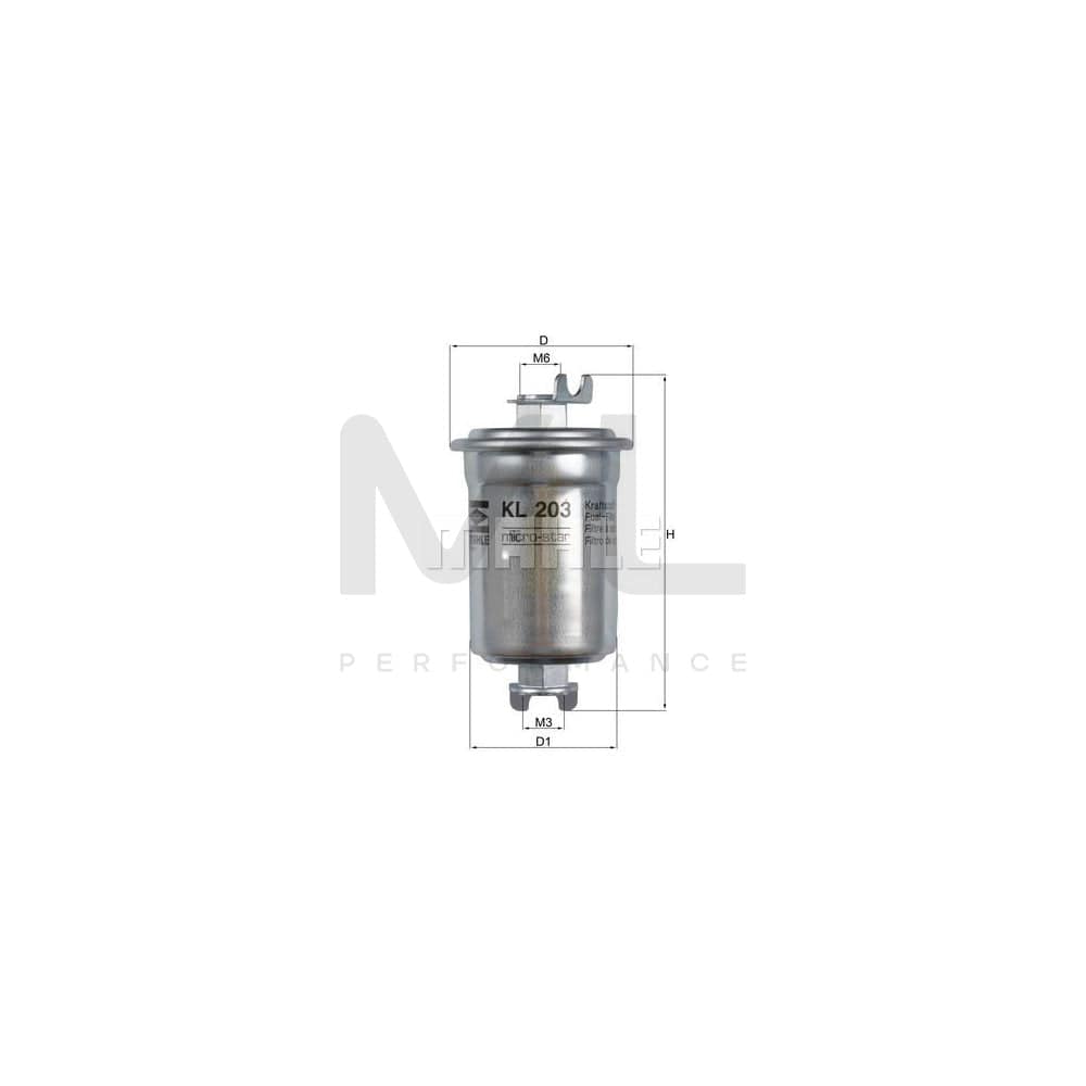 MAHLE ORIGINAL KL 203 Fuel filter In-Line Filter | ML Performance Car Parts