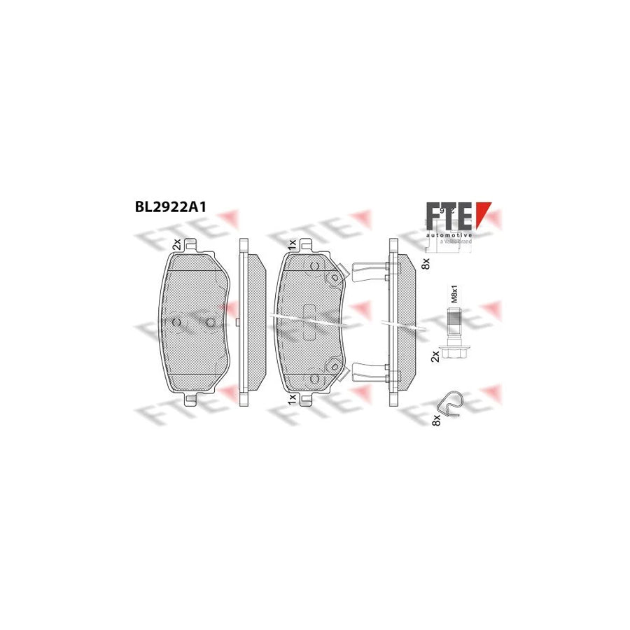 Fte BL2922A1 Brake Pad Set Suitable For Mercedes-Benz X-Class | ML Performance UK Car Parts