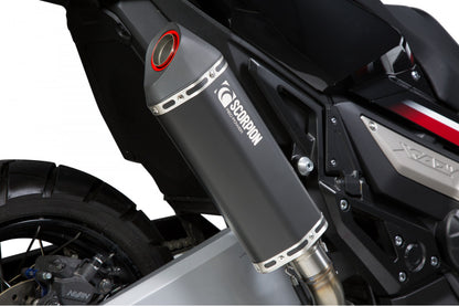 Scorpion RHA178BCER Honda X-ADV 750 Serket Parallel Slip-On - Black Ceramic Coated Sleeve | ML Performance UK UK