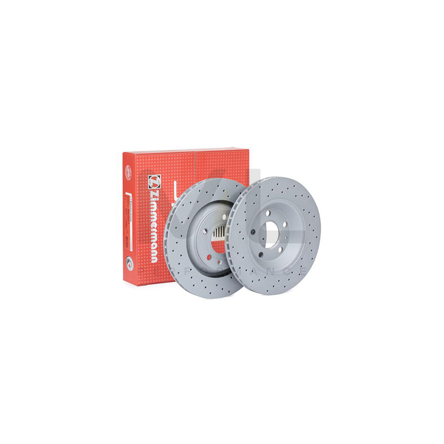 ZIMMERMANN SPORT COAT Z 100.3316.52 Brake Disc for AUDI A4 Externally Vented, Perforated, Coated, High-carbon | ML Performance Car Parts