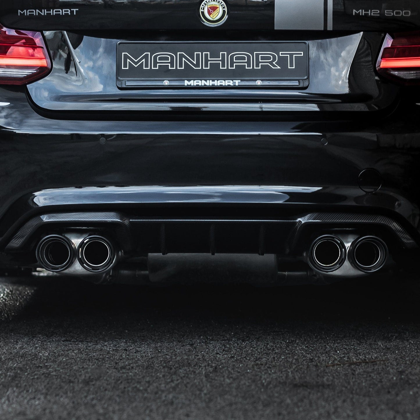 MANHART MH2F87CS002 CARBON REAR DIFFUSER M2 CS DESIGN FOR BMW F87 M2 (COMPETITION / CS)