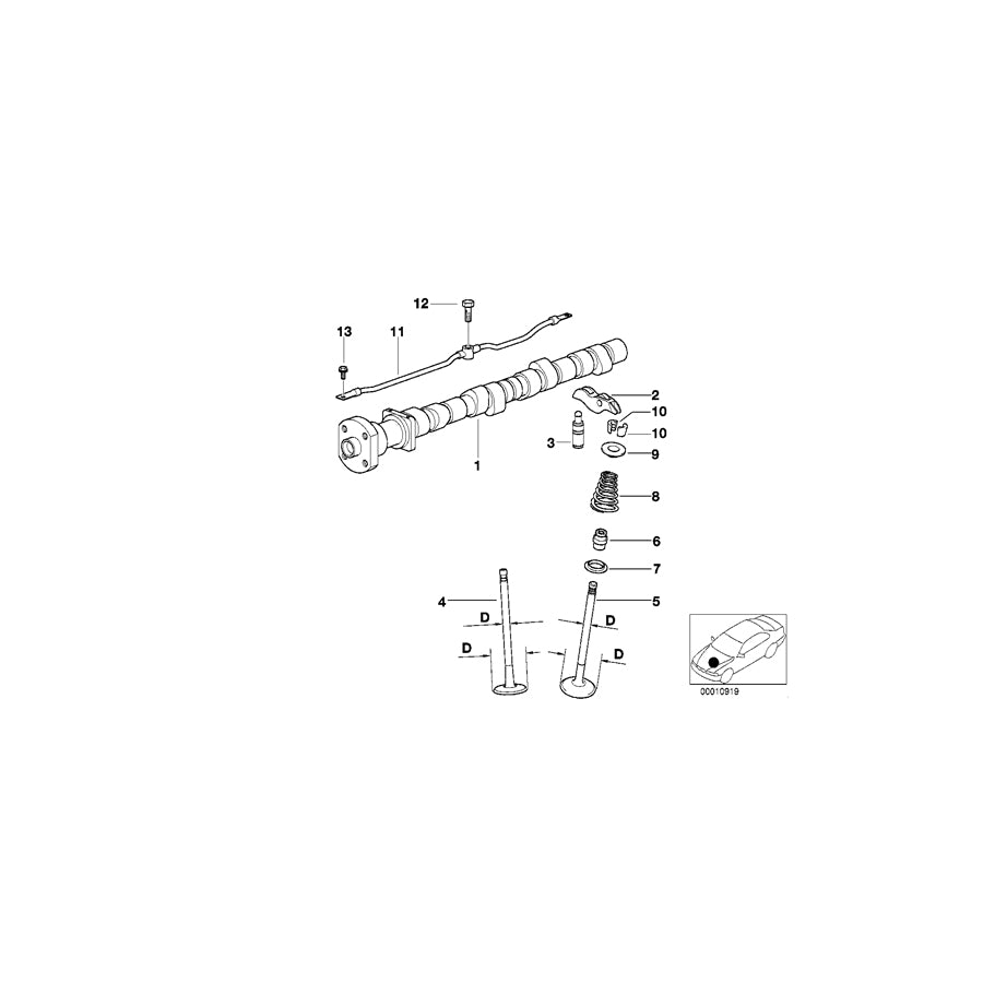 Genuine BMW 11311436853 E36 E46 Camshaft (Inc. 316i) | ML Performance UK Car Parts