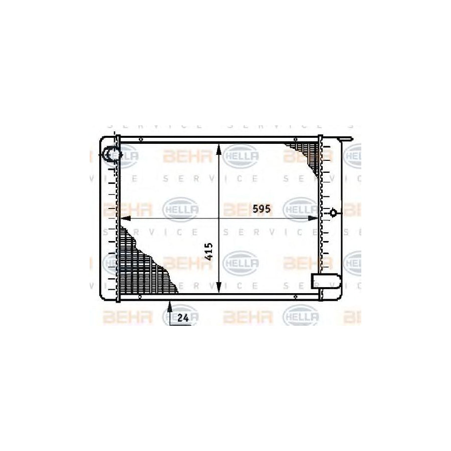 Hella 8MK 376 708-791 Engine Radiator