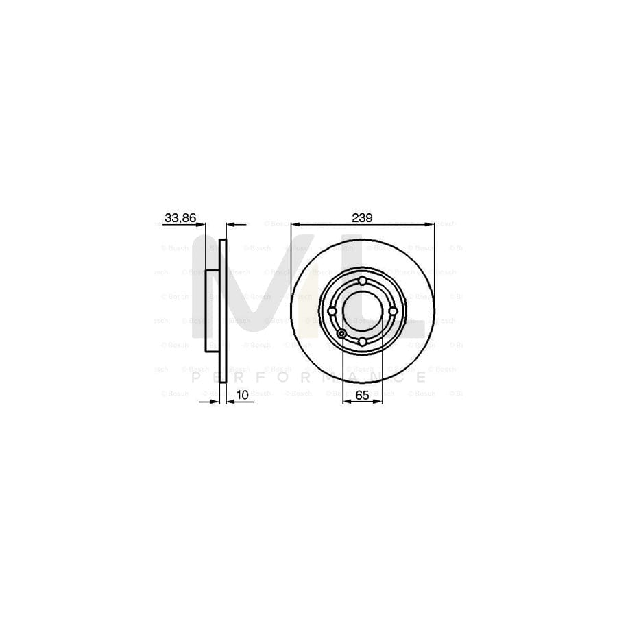 BOSCH 0 986 478 620 Brake Disc Solid, Oiled, with bolts/screws | ML Performance Car Parts