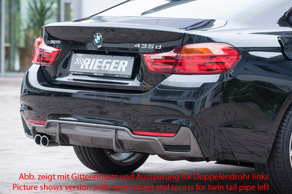 Rieger 00099260 BMW 4 Series F32 F33 F36 Rear Diffuser 7 | ML Performance UK Car Parts