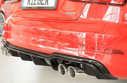 Rieger 00088186 Audi 8V A3 Rear Diffuser 3 | ML Performance UK Car Parts