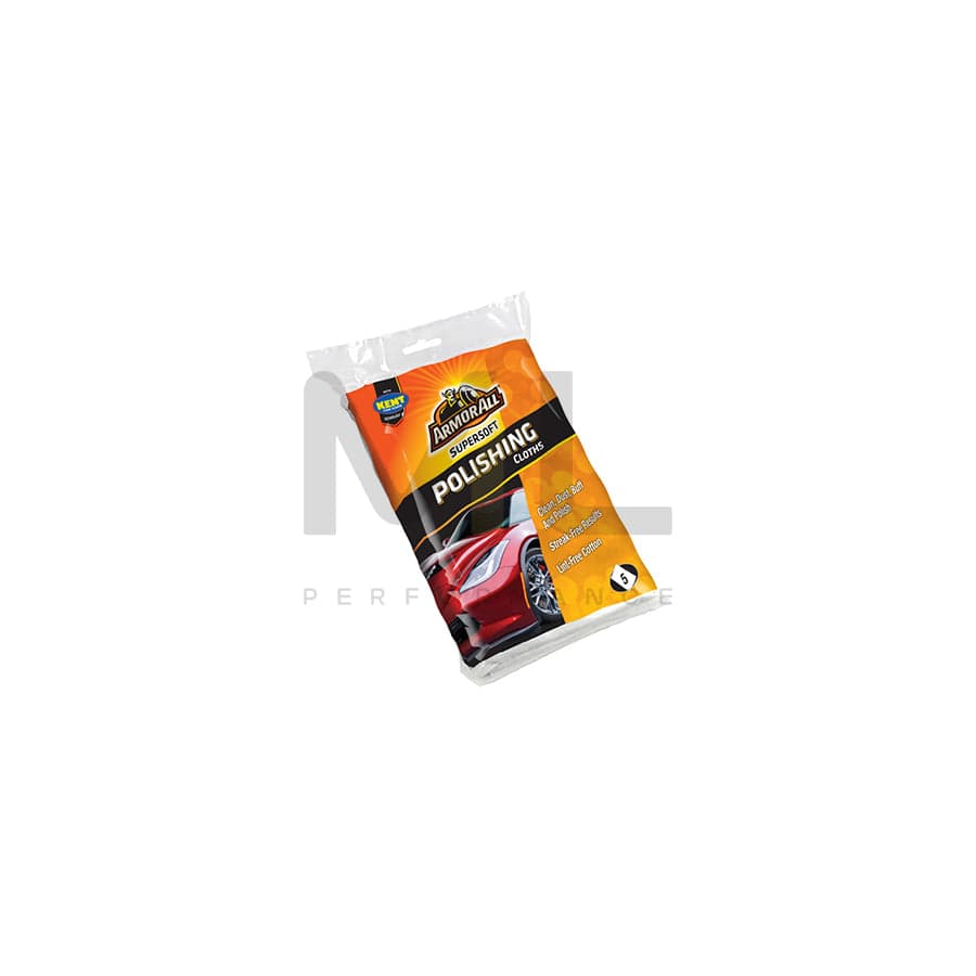 ARMORALL 5 White Cotton Polishing Cloths | ML Performance UK Car Parts