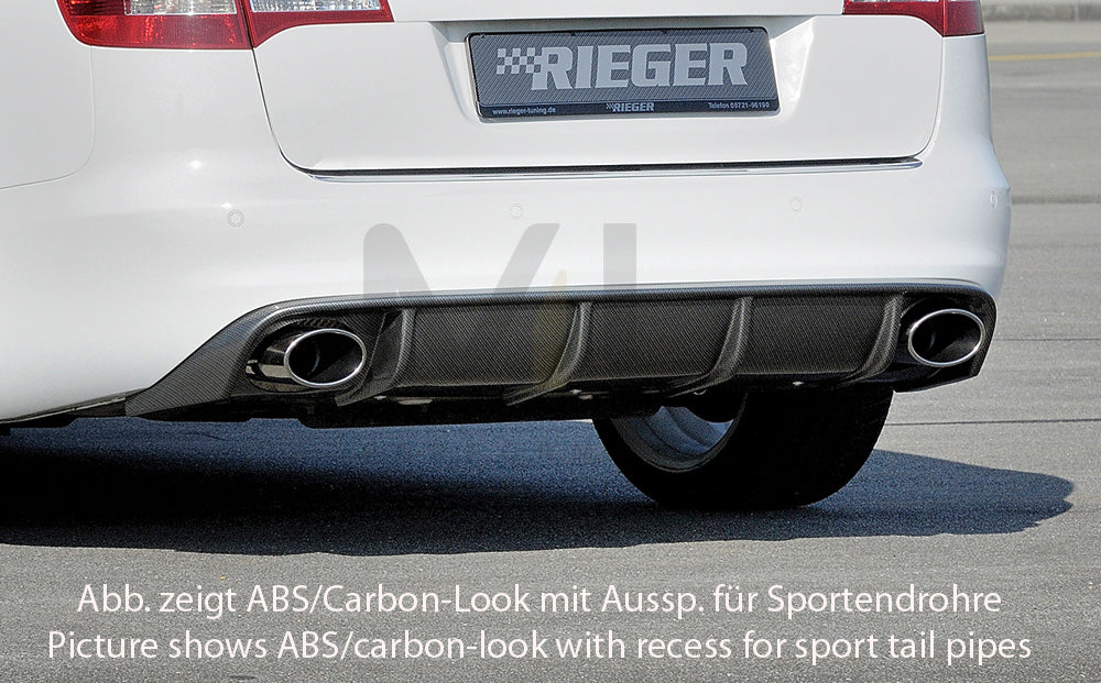 Rieger 00055334 Audi 4F A6 Rear Diffuser 5 | ML Performance UK Car Parts