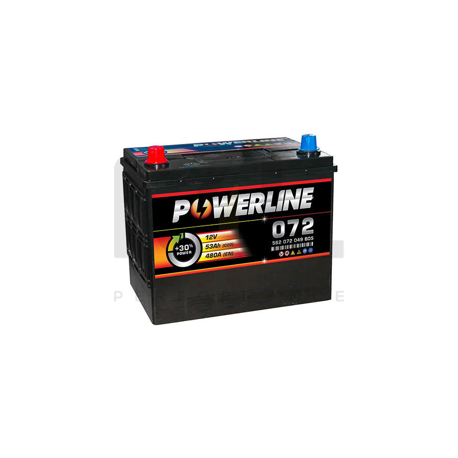 072 Powerline Car Battery 12V | Car Batteries UK | ML Performance Car Parts