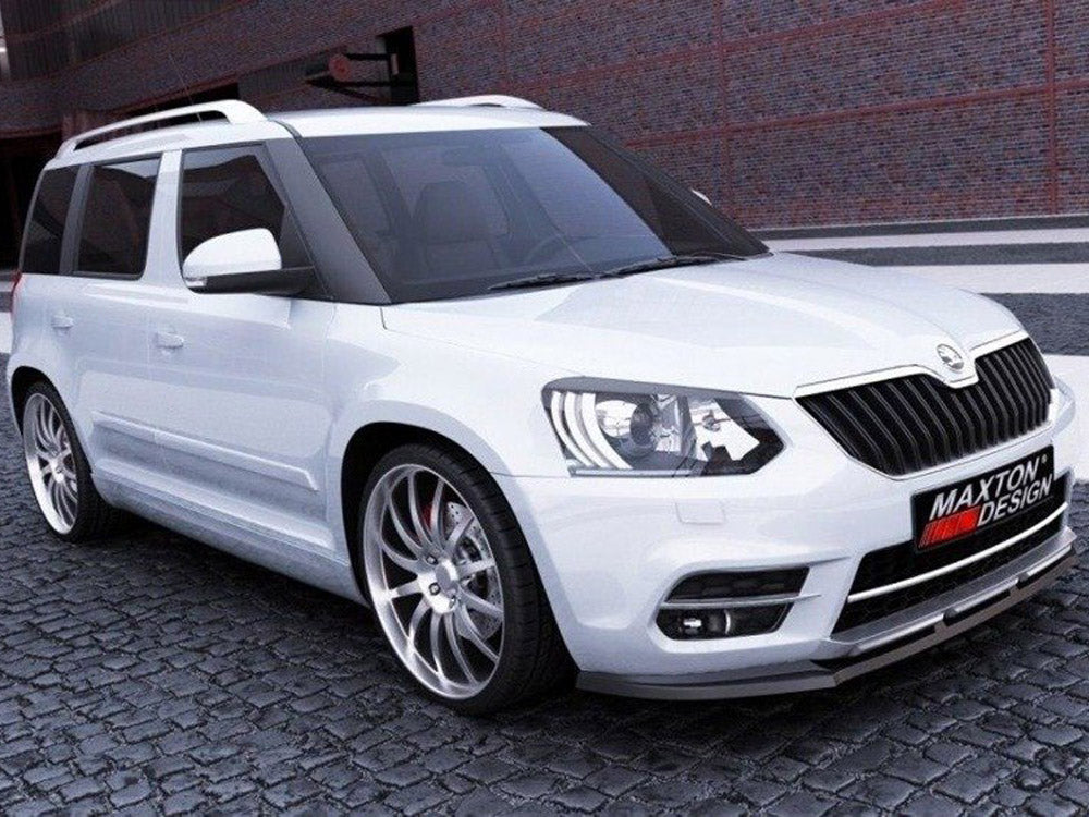 Maxton Design SK-YE-1F-FD1T Front Splitter Skoda Yeti | ML Performance UK Car Parts